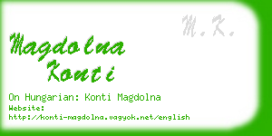 magdolna konti business card